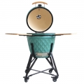 Parrilla para barbacoa Kamado con superficie de diamante de 21 pulgadas 